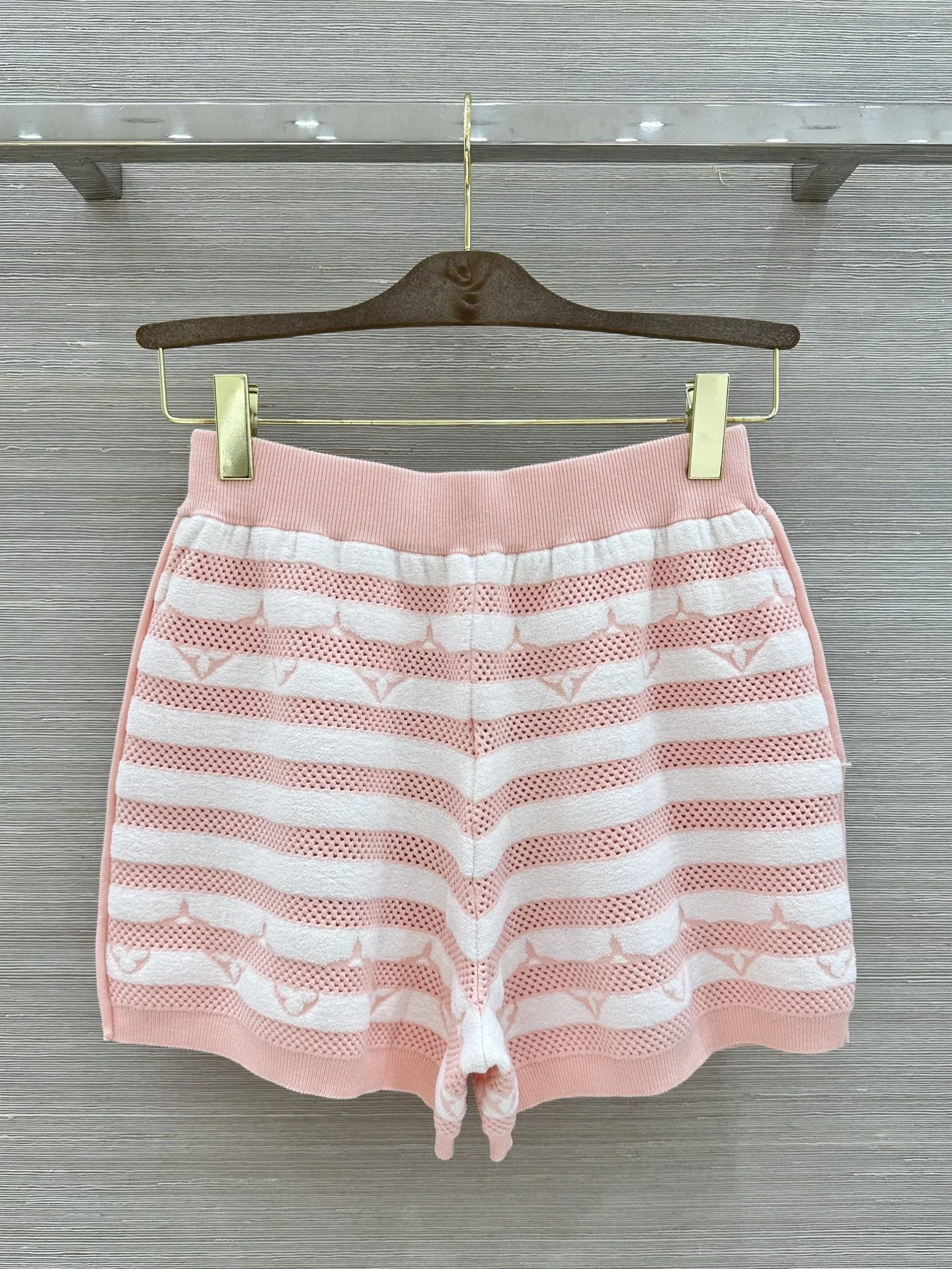 LV Shorts Wool Pink-White M B15202609062028 - Image 9