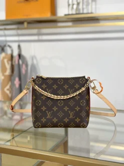 LV Shoulder Bags Brown-Gold 19X18X8CM F50202609090326