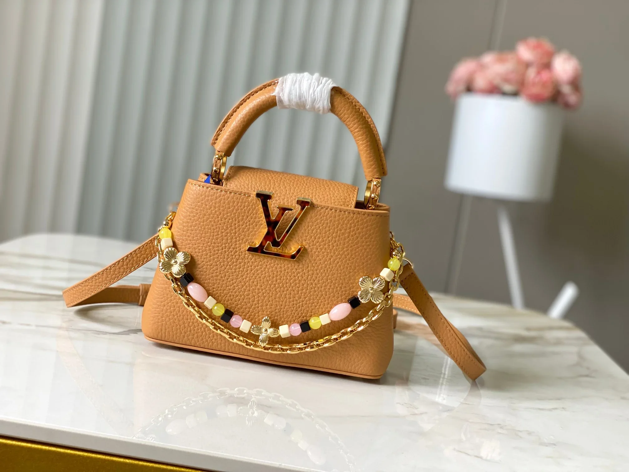 LV Shoulder Bags Brown-Gold 21X14X8CM A150202609090359