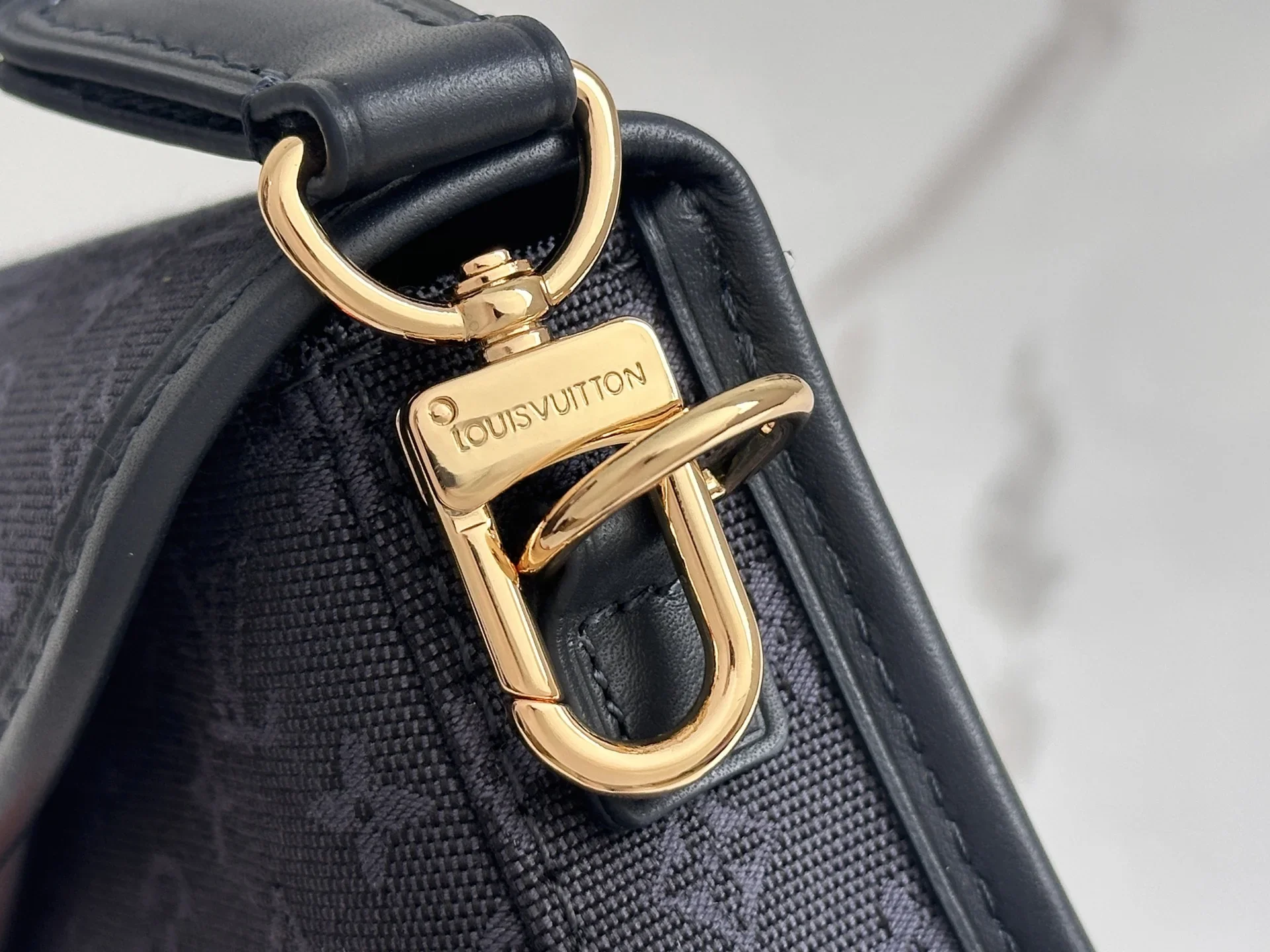 LV Shoulder Bags Denim Canvas Blue-Gold 26X12X3CM D60202609090325 - Image 6