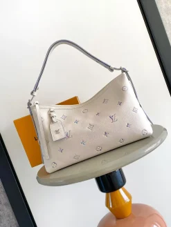 LV Shoulder Bags Lamb Leather White-Purple 19X10X36CM G00202609090352