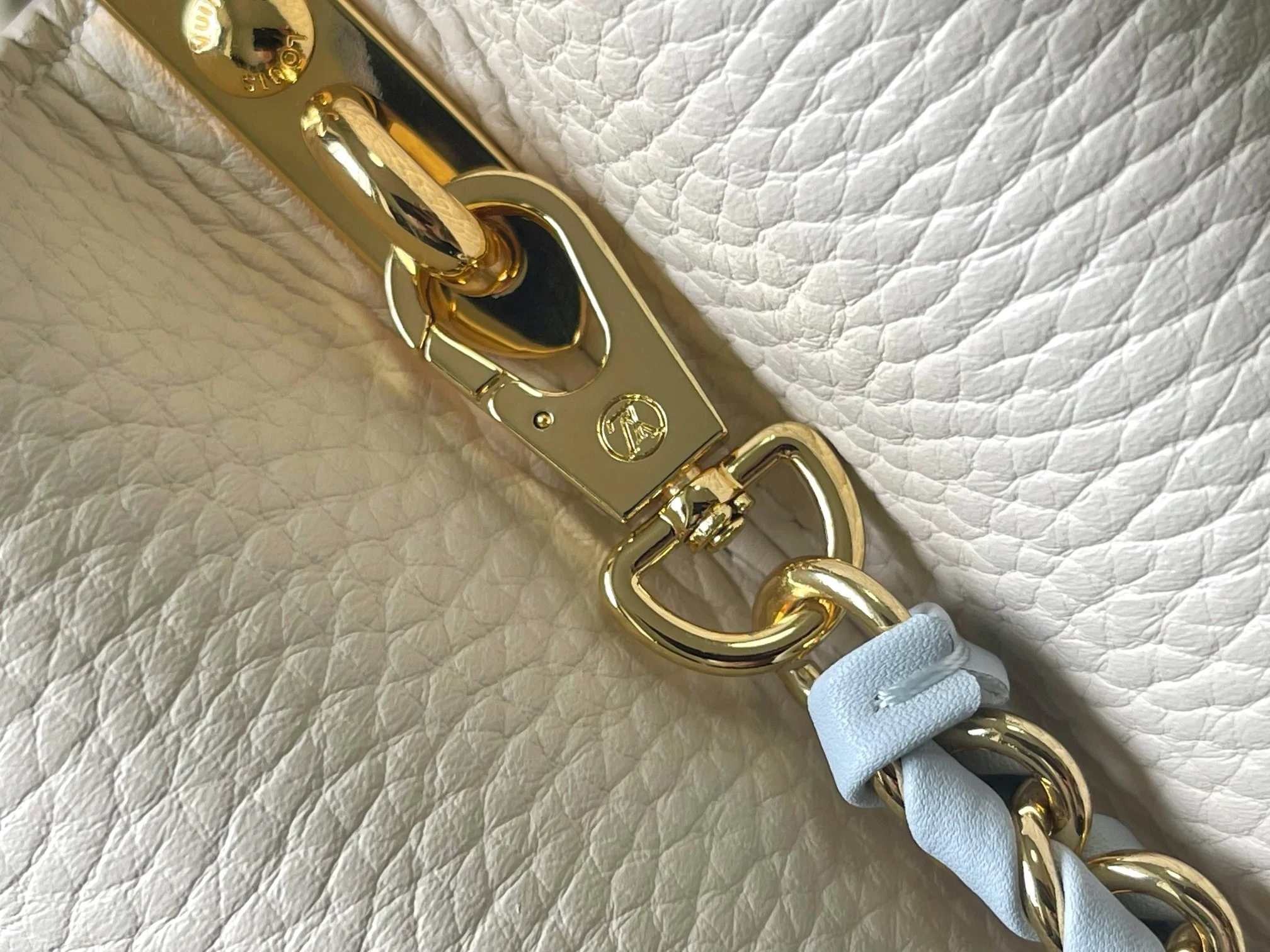 LV Shoulder Bags Leather Cream-Gold 27X18X9 CM A080202609090335 - Image 6