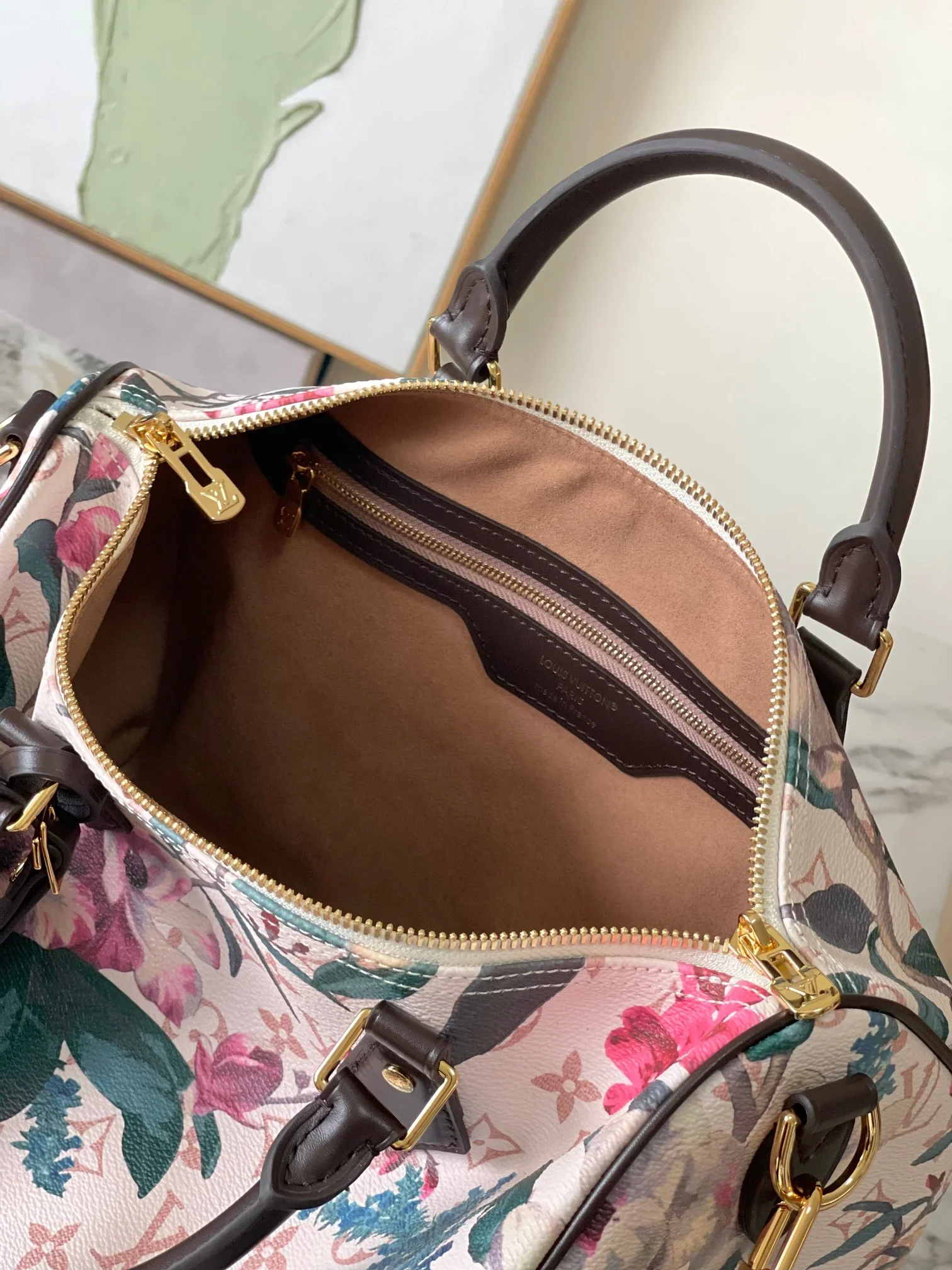 LV Shoulder Bags White-Pink-Green-Brown 30X21X17CM E80202609090353 - Image 9