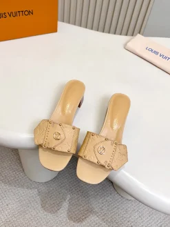 LV Slides Beige-Gold A60202609111115