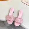 LV Slides Calfskin Leather Pink-Gold A60202609111117