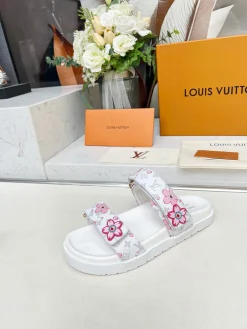 LV Slides Leather White-Pink EU35-45 A90202609111207
