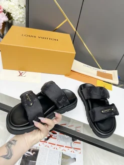 LV Slides Technical Fabric Black A80202609111205