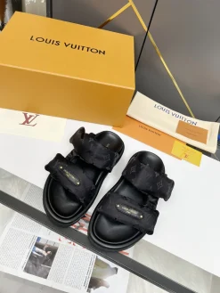 Alternative view of LV Slides Technical Fabric Black A80202609111205