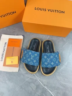 LV Slides Technical Fabric Blue-Black EU35-45 A60202609111237