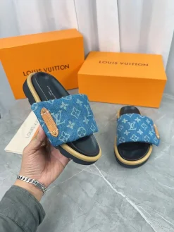 Alternative view of LV Slides Technical Fabric Blue-Black EU35-45 A60202609111237