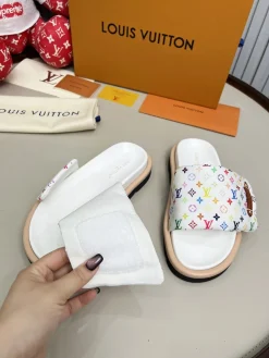 LV Slides Technical Fabric White-Multicolor EU35-45 A60202609111224