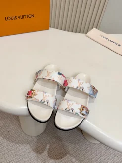 LV Slides White-Gold A60202609111098