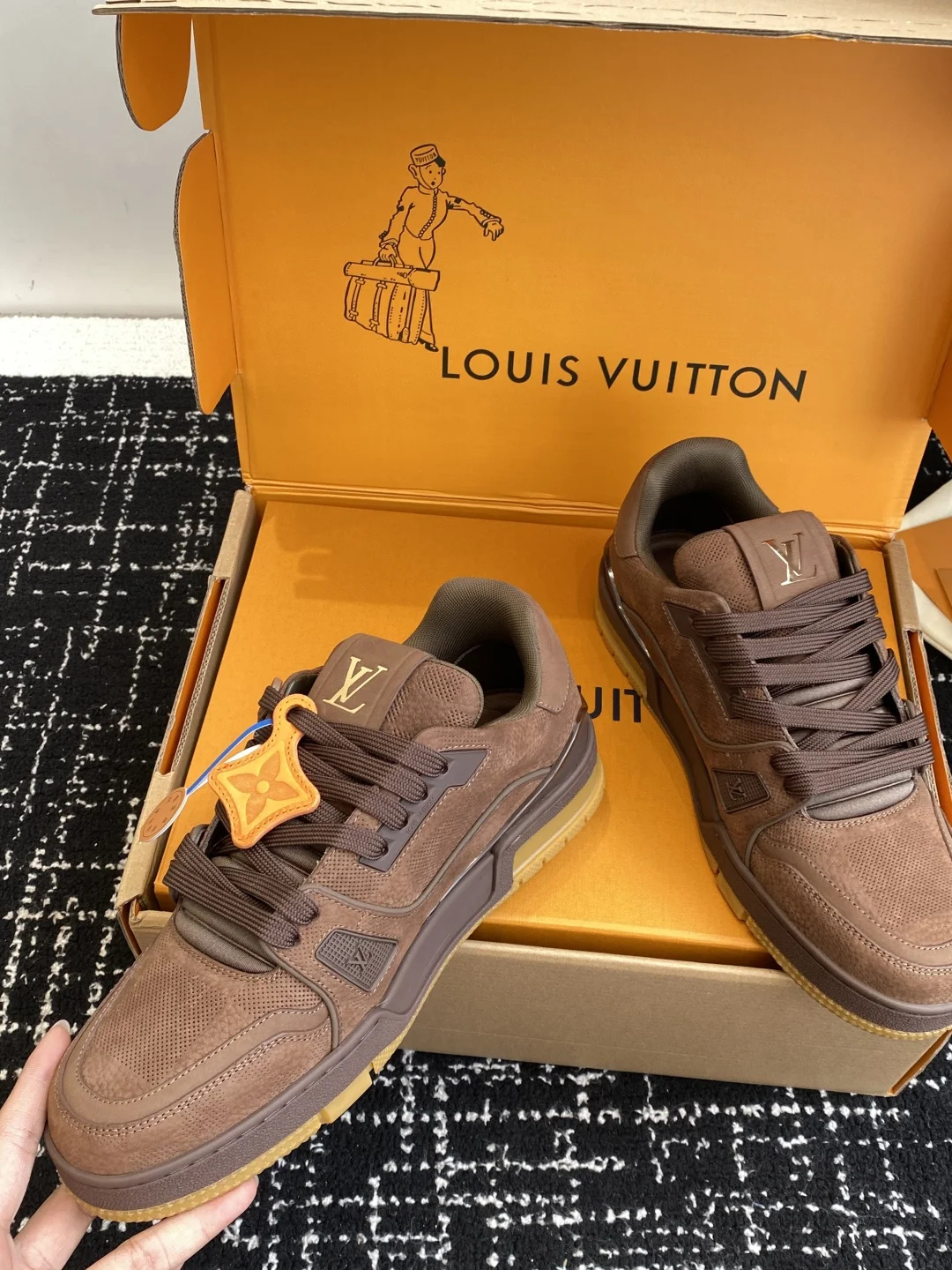 LV Sneakers Brown C00202609111608 - Image 6