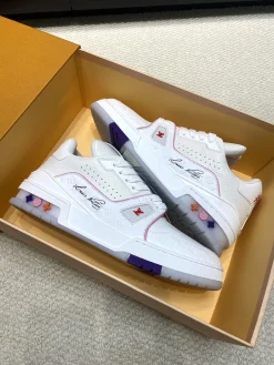 LV Sneakers Calf Leather White-Pink-Blue-Purple EU35-46 C00202609111680