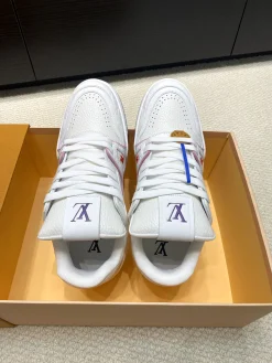 Alternative view of LV Sneakers Calf Leather White-Pink-Blue-Purple EU35-46 C00202609111680