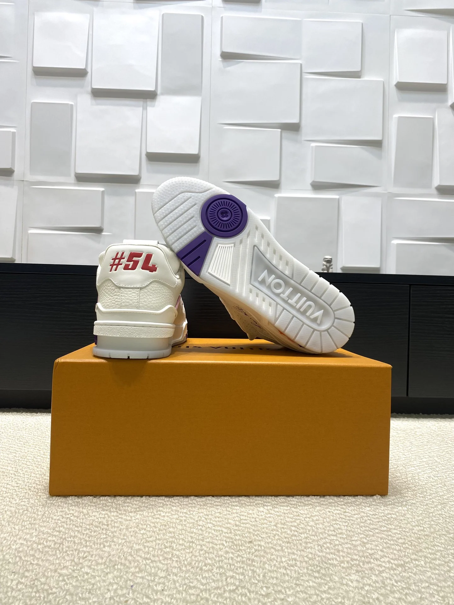 LV Sneakers Calf Leather White-Pink-Blue-Purple EU35-46 C00202609111680 - Image 5