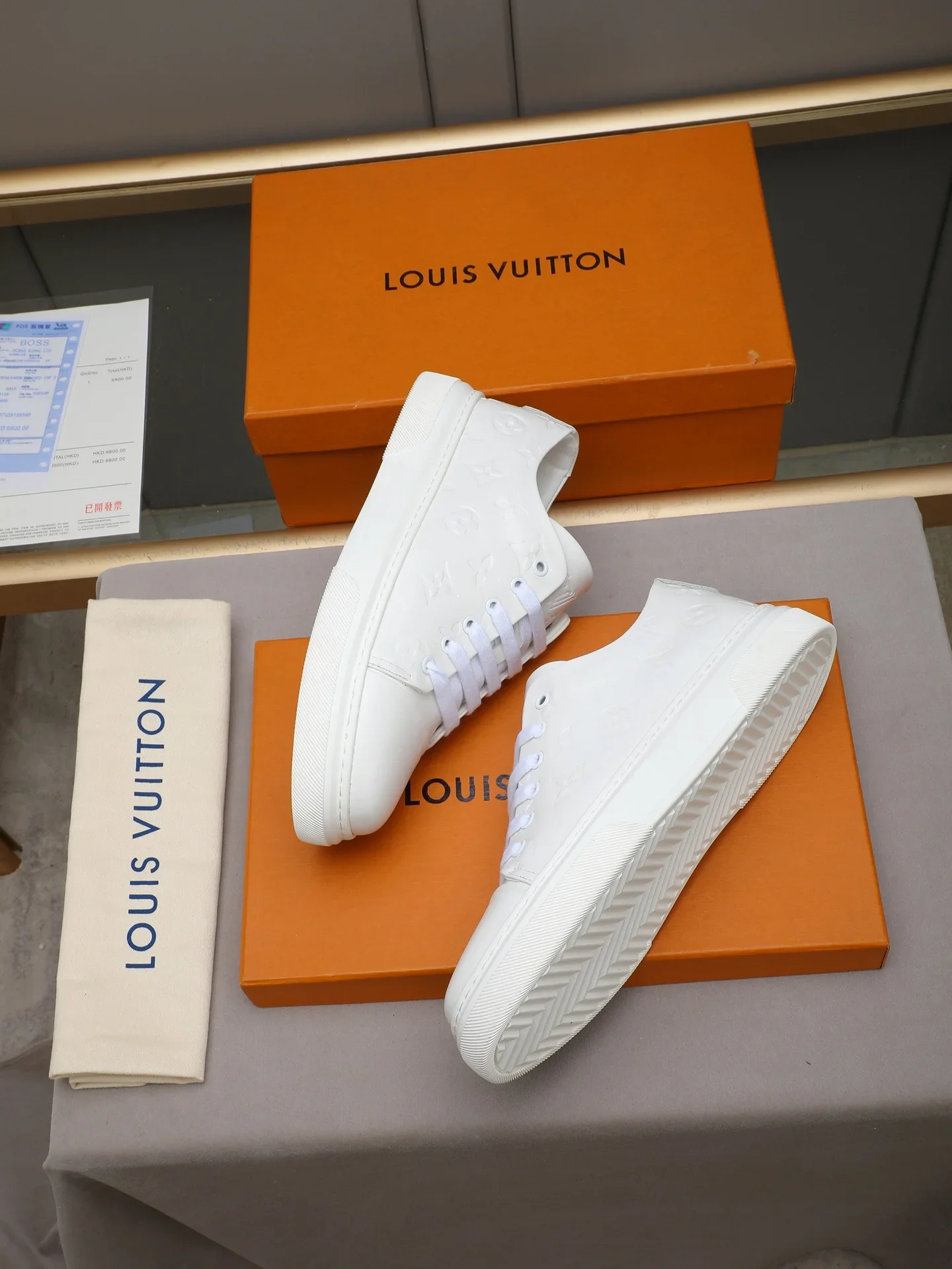 LV Sneakers Calfskin Leather White EU38-44 B10202609112019 - Image 7