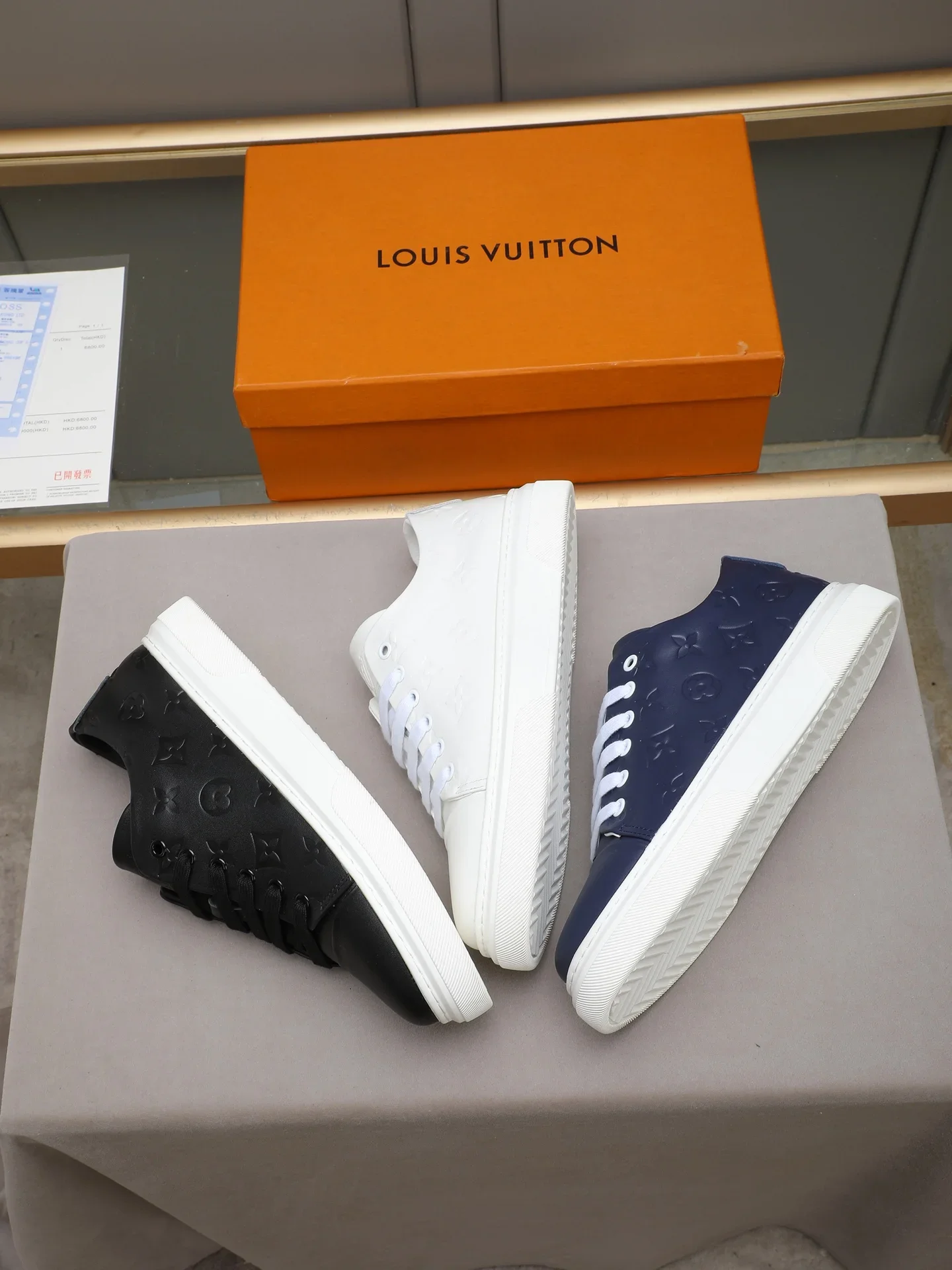 LV Sneakers Calfskin Leather White EU38-44 B10202609112019 - Image 9