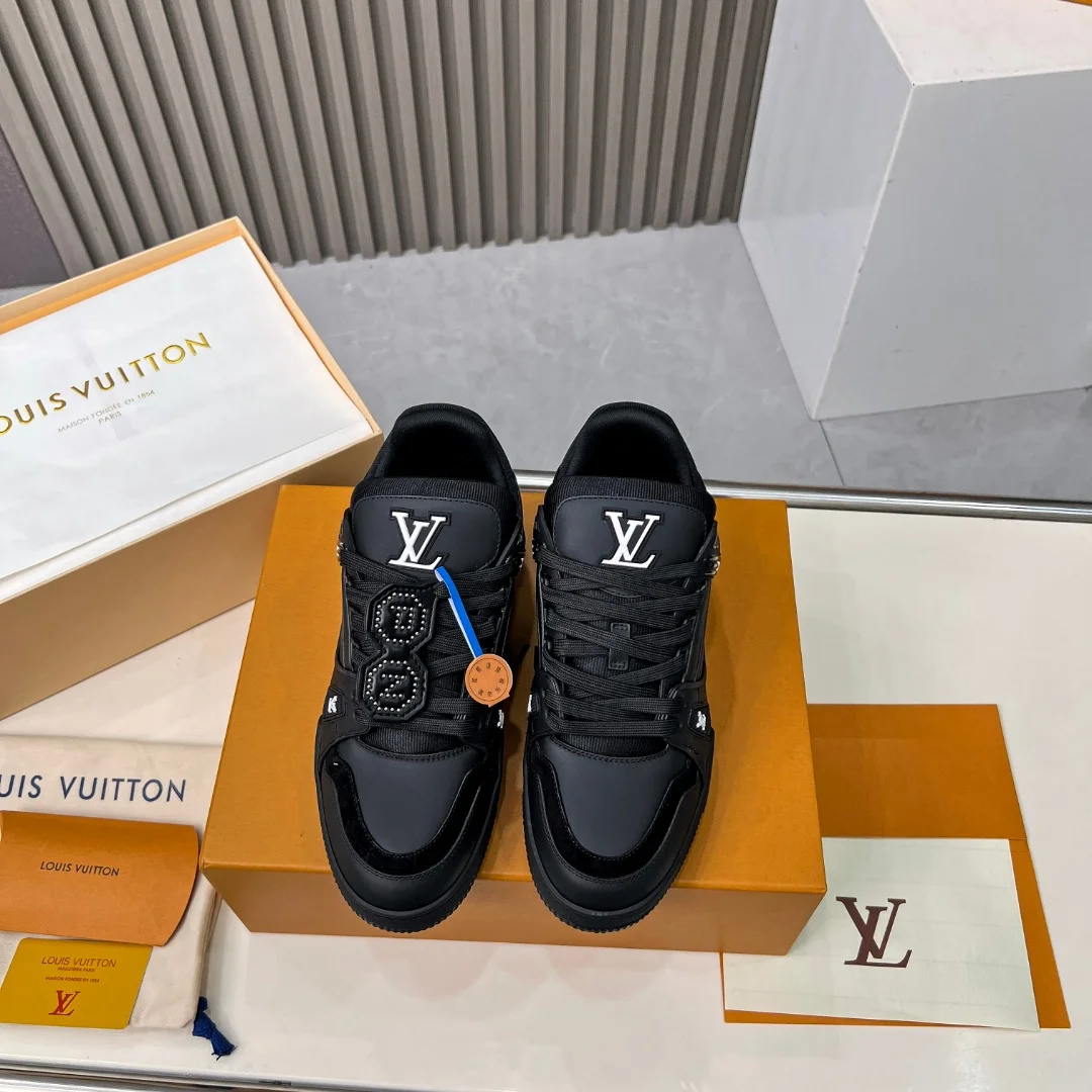 LV Sneakers Leather Black EU35-45 C00202609111675 - Image 2
