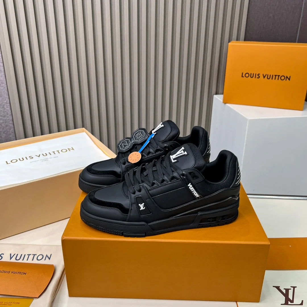 LV Sneakers Leather Black EU35-45 C00202609111675 - Image 7