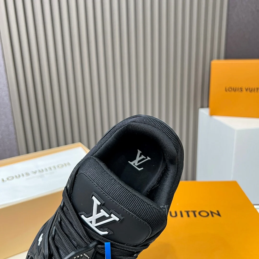 LV Sneakers Leather Black EU35-45 C00202609111675 - Image 9