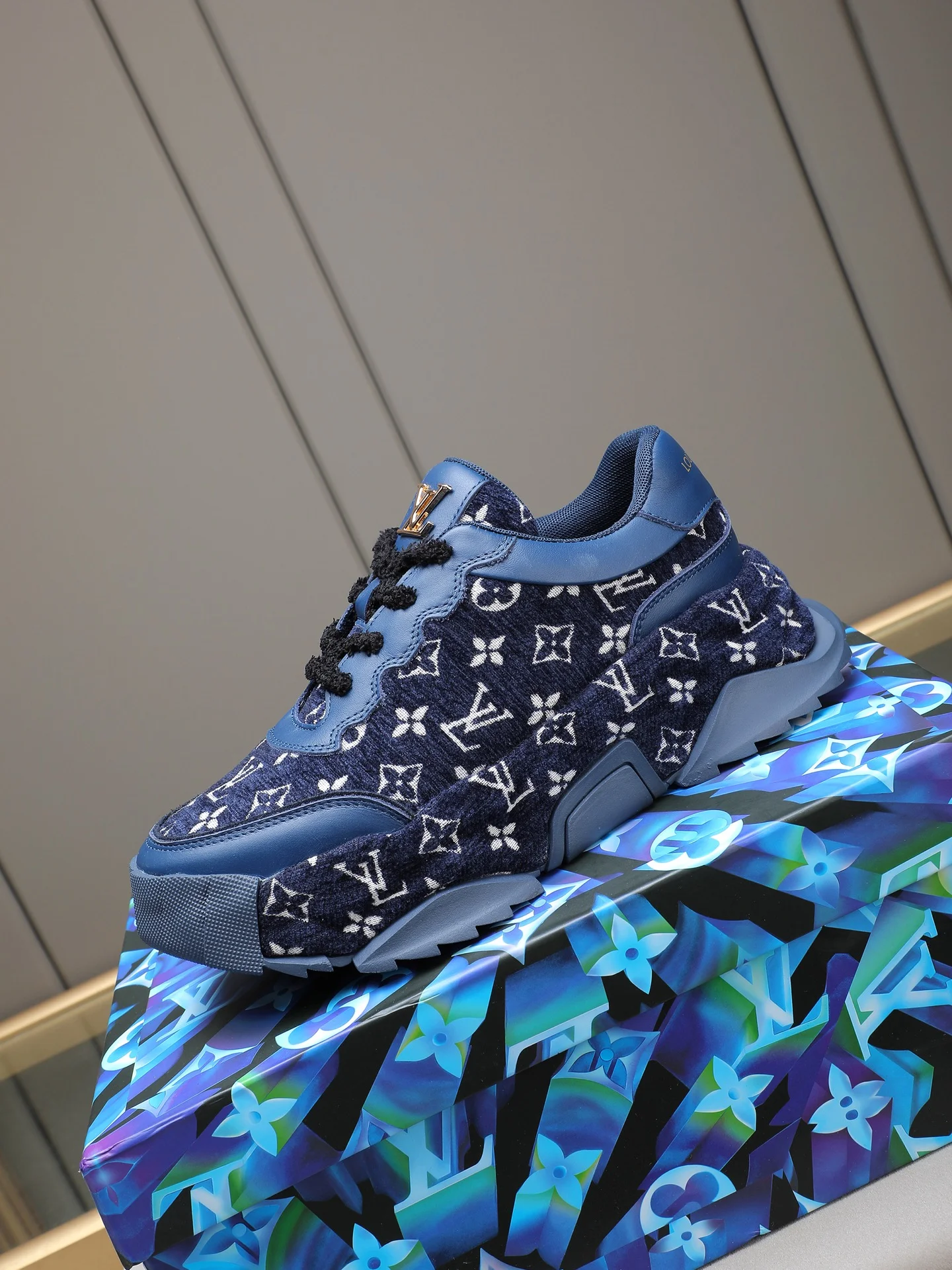 LV Sneakers Leather Blue-White EU39-44 B90202609110728 - Image 6