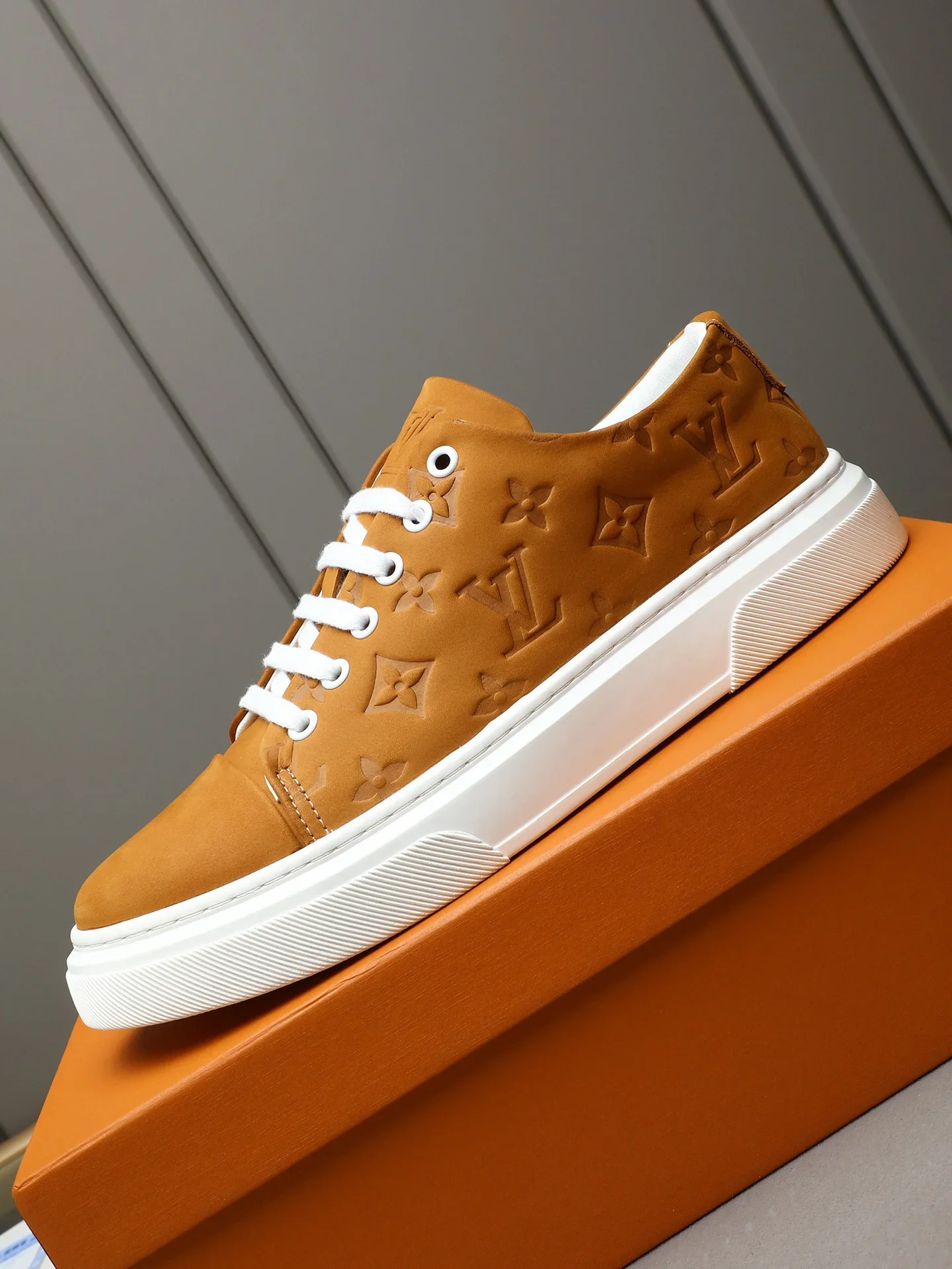 LV Sneakers Leather Brown-White EU38-44 B20202609112020 - Image 6
