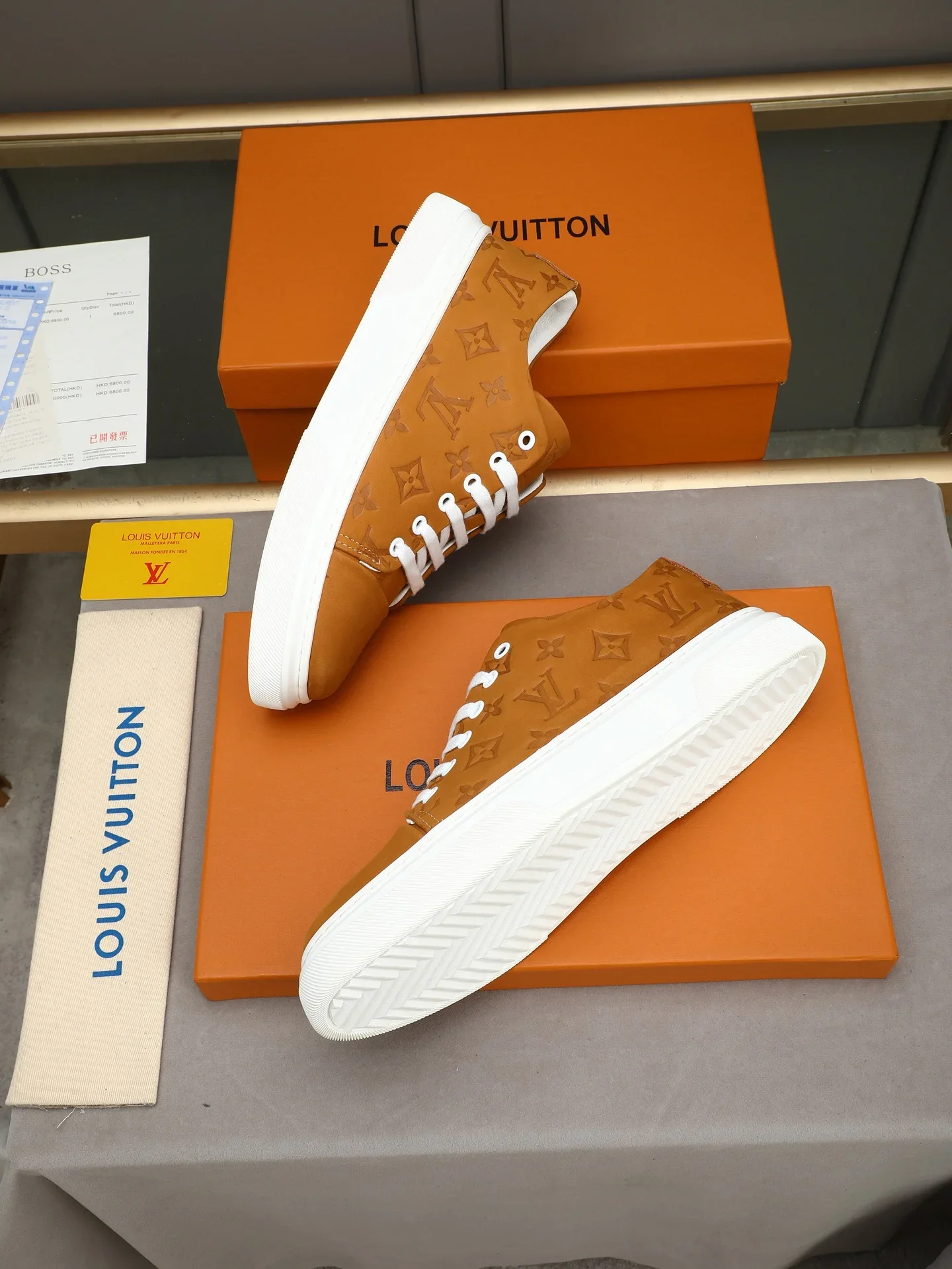 LV Sneakers Leather Brown-White EU38-44 B20202609112020 - Image 7