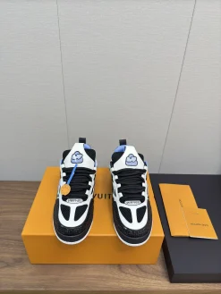 LV Sneakers Leather Mesh Black-White-Blue EU35-45 C00202609111632