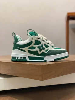 Alternative view of LV Sneakers Leather Mesh Green-White EU35-46 C00202609111663