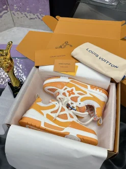 LV Sneakers Leather Mesh Orange-White EU35-44 C00202609111652