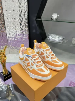 Alternative view of LV Sneakers Leather Mesh Orange-White EU35-44 C00202609111652