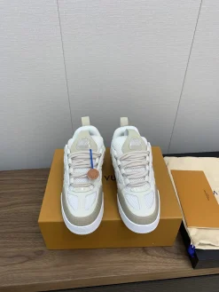 LV Sneakers Leather Mesh White-Beige EU35-45 C00202609111639