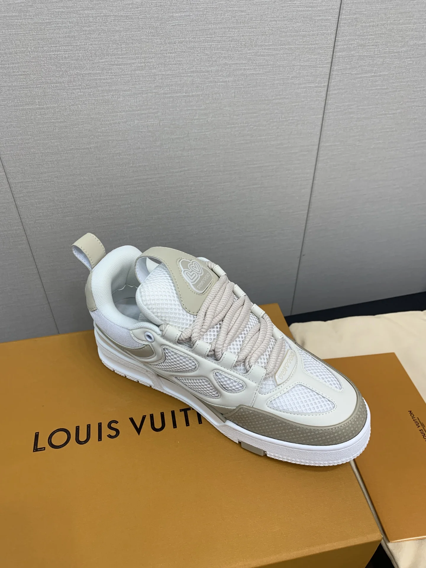 LV Sneakers Leather Mesh White-Beige EU35-45 C00202609111639 - Image 7