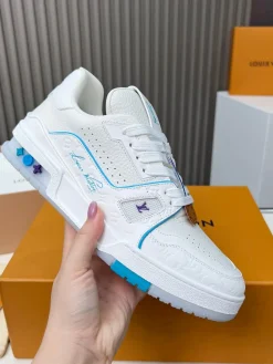 LV Sneakers Leather White-Blue EU35-45 C00202609111676