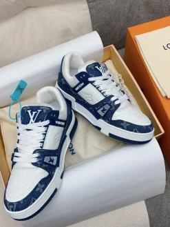 Alternative view of LV Sneakers Leather White-Blue EU35-46 B80202609111585