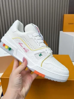 LV Sneakers Leather White-Orange EU35-45 C00202609111678
