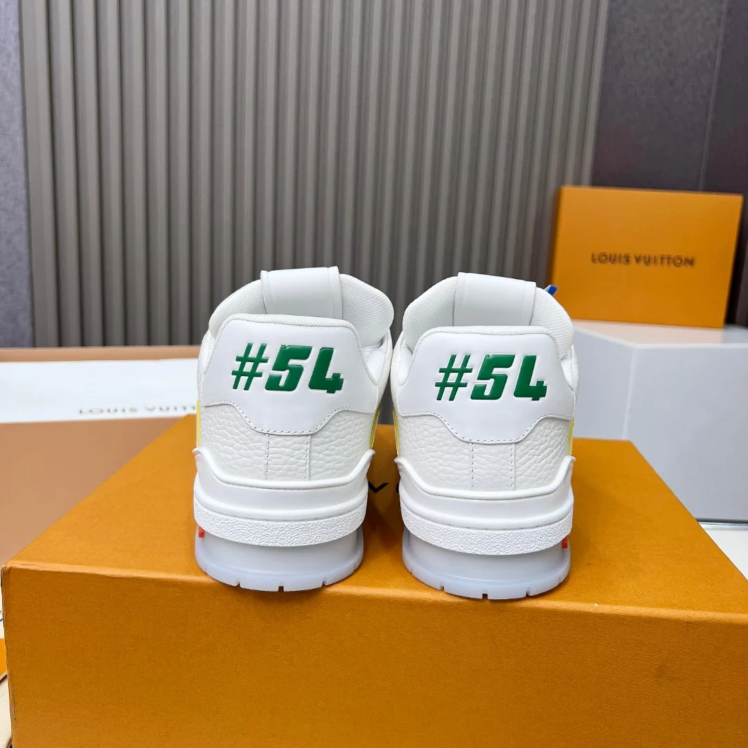 LV Sneakers Leather White-Orange EU35-45 C00202609111678 - Image 6