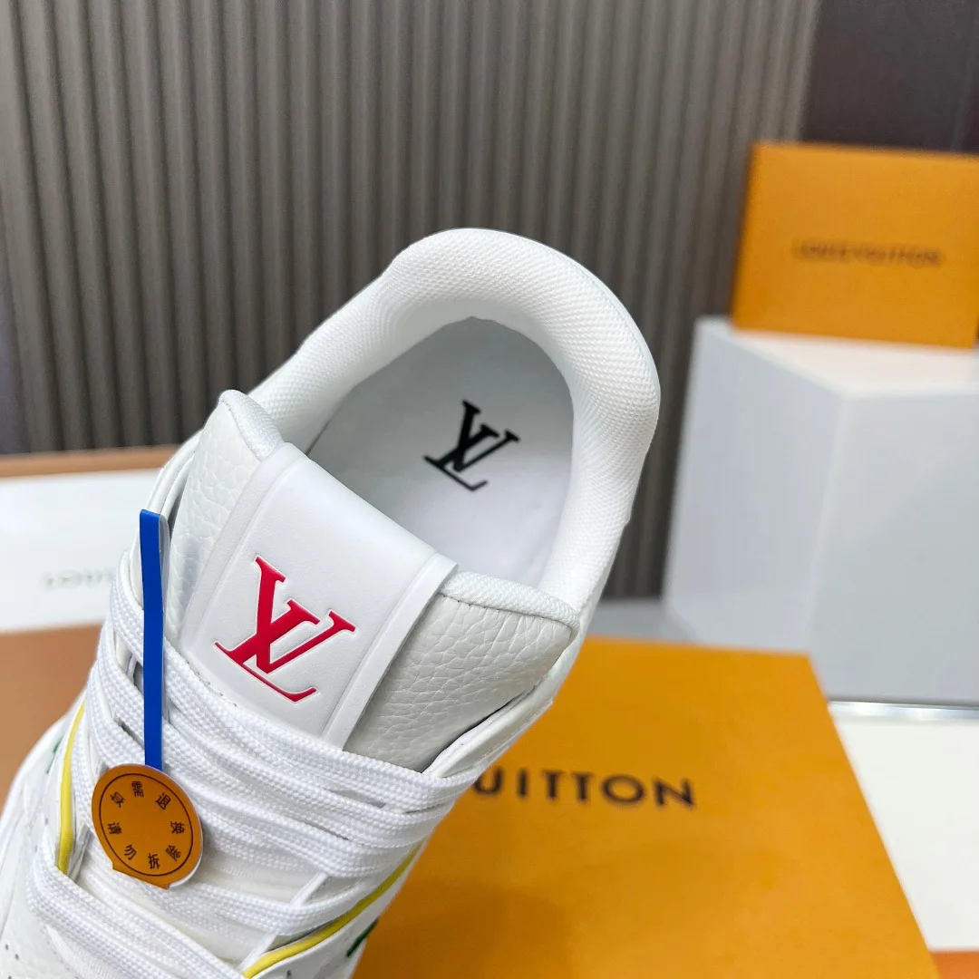 LV Sneakers Leather White-Orange EU35-45 C00202609111678 - Image 9