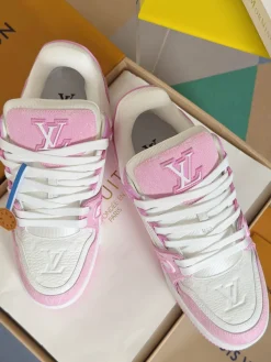 LV Sneakers Leather White-Pink EU35-46 B80202609111582