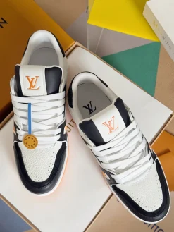 LV Sneakers Mesh Rubber White-Black-Orange EU34-44 C00202609111617