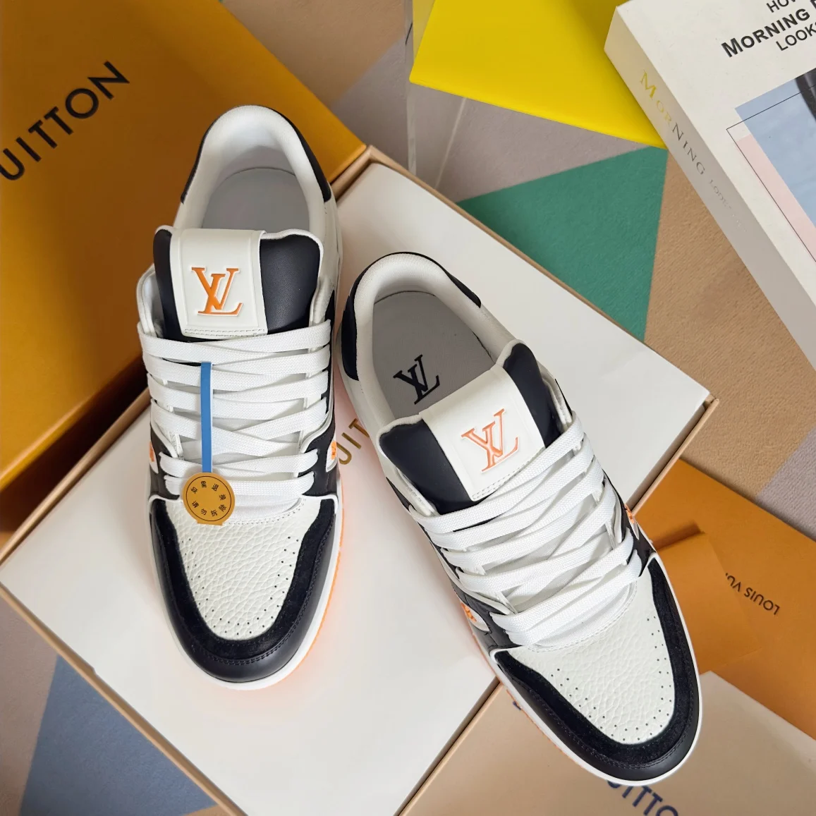 LV Sneakers Mesh Rubber White-Black-Orange EU34-44 C00202609111617