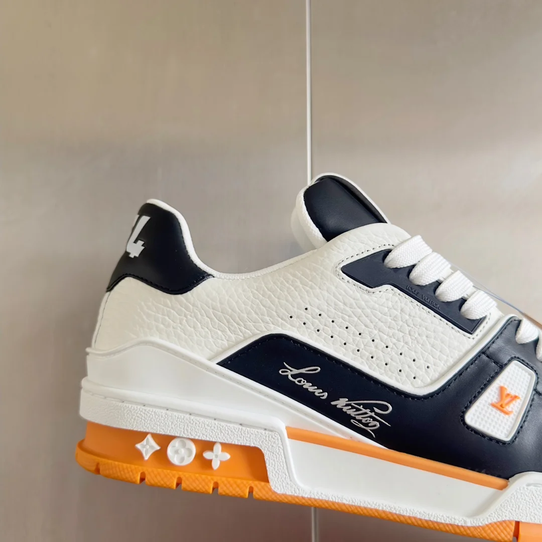 LV Sneakers Mesh Rubber White-Black-Orange EU34-44 C00202609111617 - Image 8