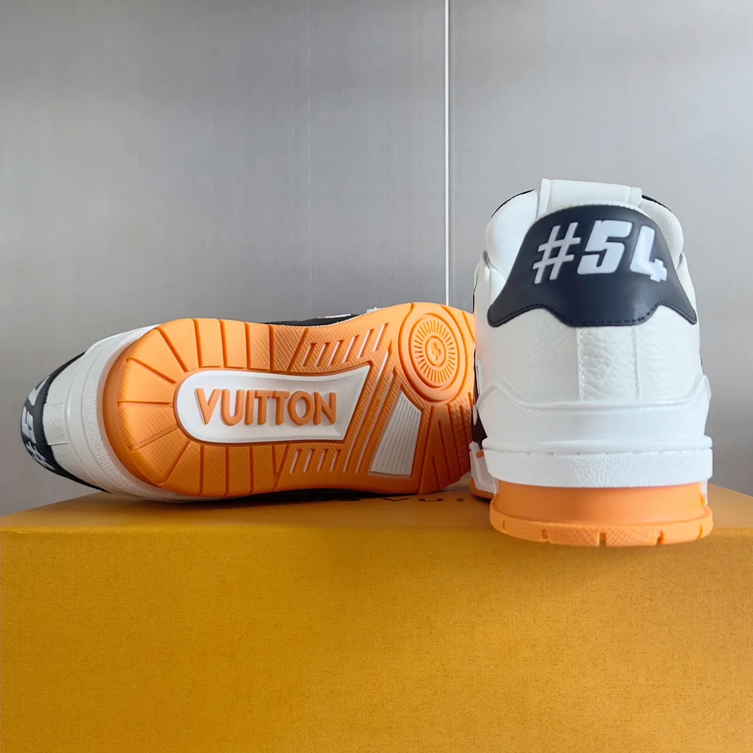 LV Sneakers Mesh Rubber White-Black-Orange EU34-44 C00202609111617 - Image 9