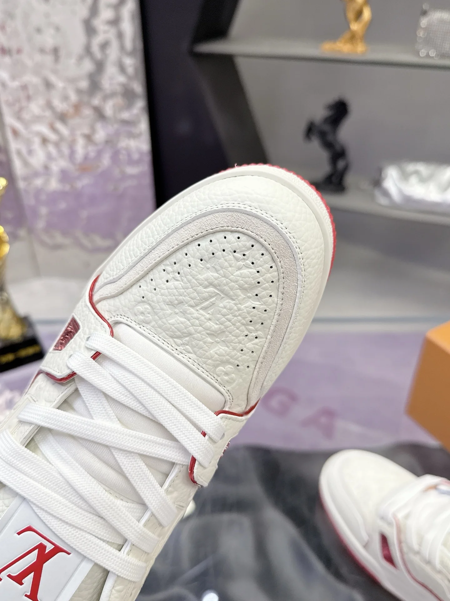 LV Sneakers Mesh White-Red EU34-46 C00202609111591 - Image 6