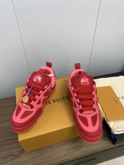 Alternative view of LV Sneakers Nubuck Leather Red-Pink EU35-45 C00202609111647