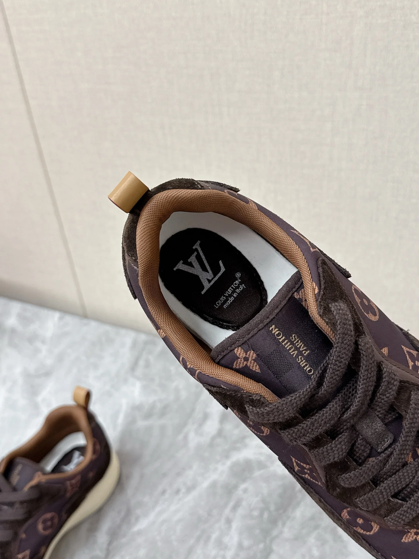 LV Sneakers Nylon Suede Brown-Beige EU39-45 C30202609111368 - Image 7