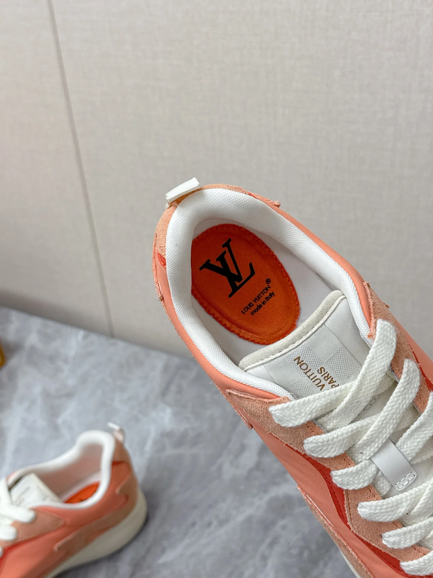 LV Sneakers Nylon Suede Orange-White EU39-45 C30202609111371 - Image 7