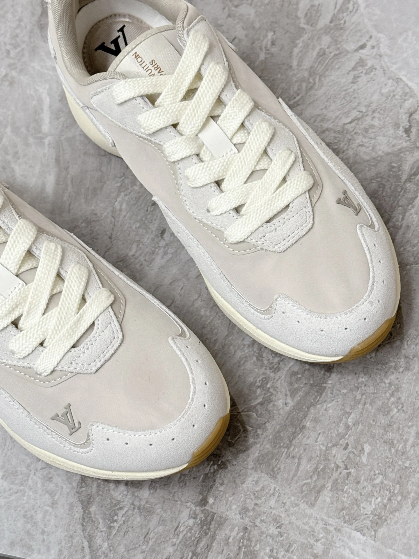 LV Sneakers Nylon Suede White-Brown EU39-45 C30202609111370 - Image 6
