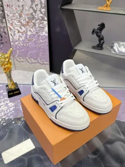 LV Sneakers White-Blue C00202609111593